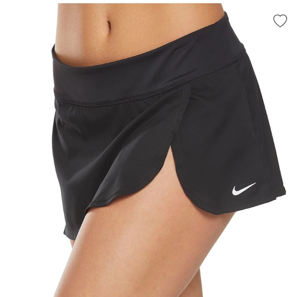 Black Nike essential boardsskirt, w/ sexy slit Nike SWIM skirt NWT women LG
